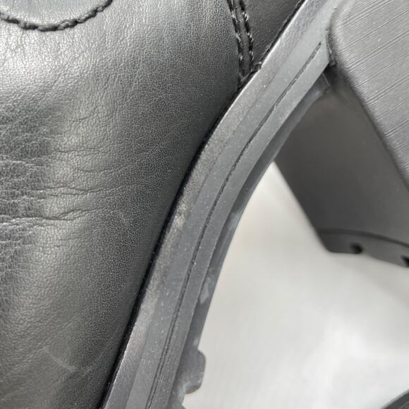 Rag & Bone Women's Shiloh Chelsea High Boot Black Leather Size 11 - Picture 9 of 10